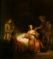Joseph Accusé par l’épouse de Potiphars Rembrandt